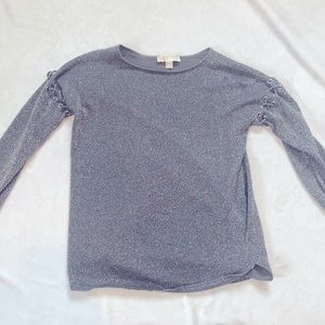 Michael Kors shimmery gray top